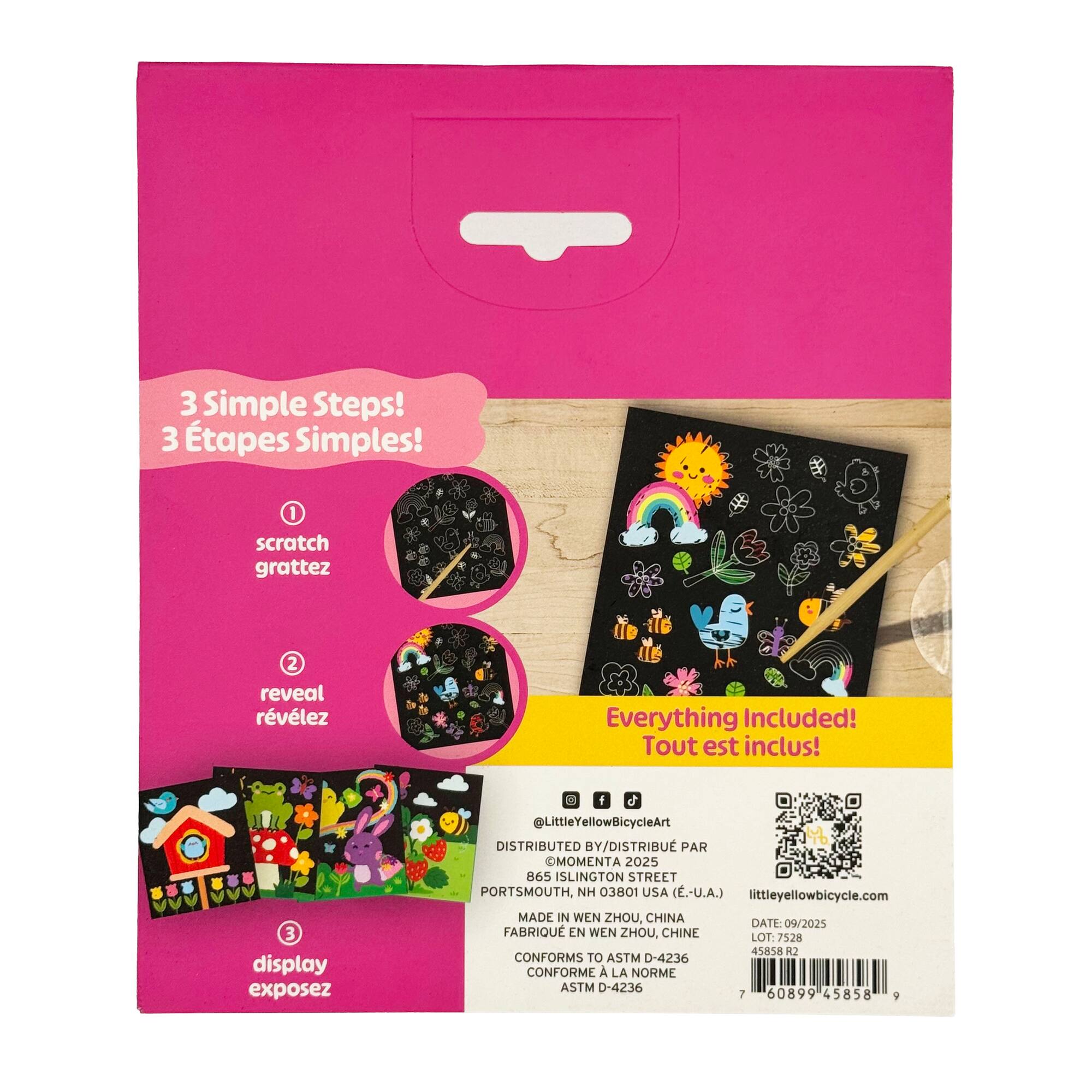 Little Yellow Bicycle® Spring Scratch Art Kit